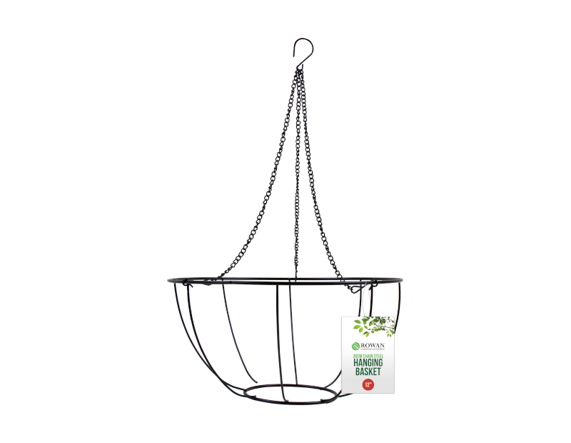 Metal Hanging Basket & Chain Metal Hanging Basket & Chain