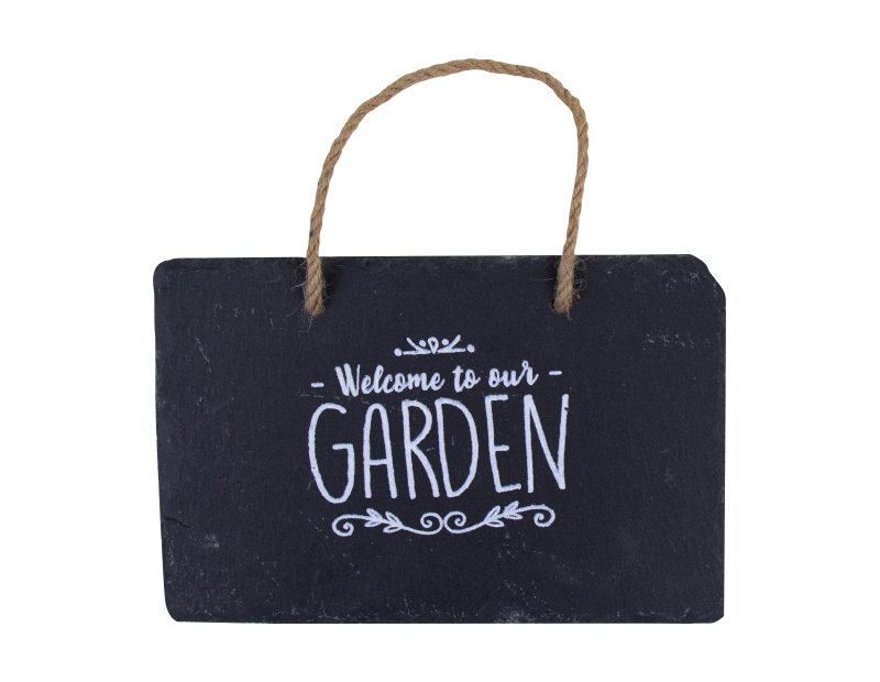 Slate Hanging Garden Sign Slate Hanging Garden Sign