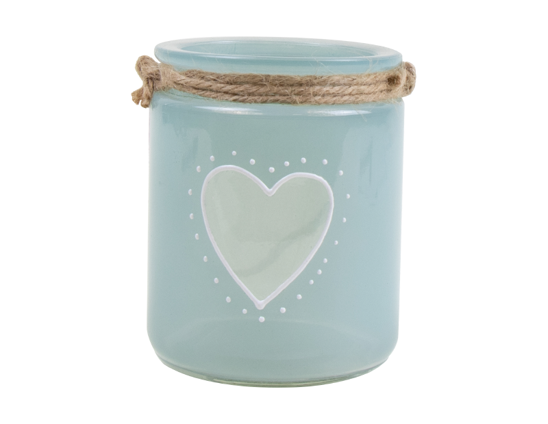 Heart Glass Candle Holder Heart Glass Candle Holder