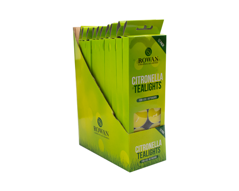 Citronella Tealights - 12 Pack With PDQ Citronella Tealights - 12 Pack With PDQ