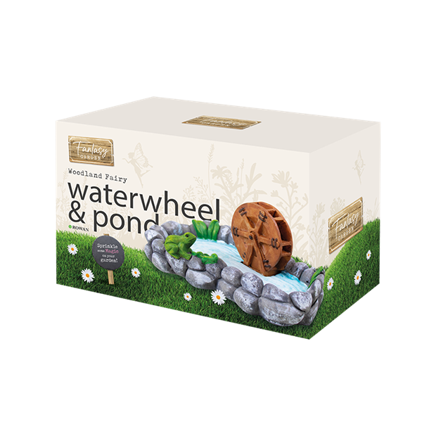 Fairy Garden Pond & Waterwheel
