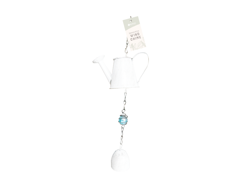 Cream Watering Can Windchime Decoration