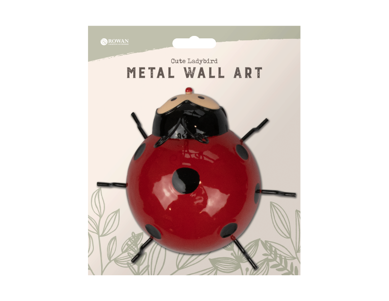 Cute Ladybird Metal Wall Decoration