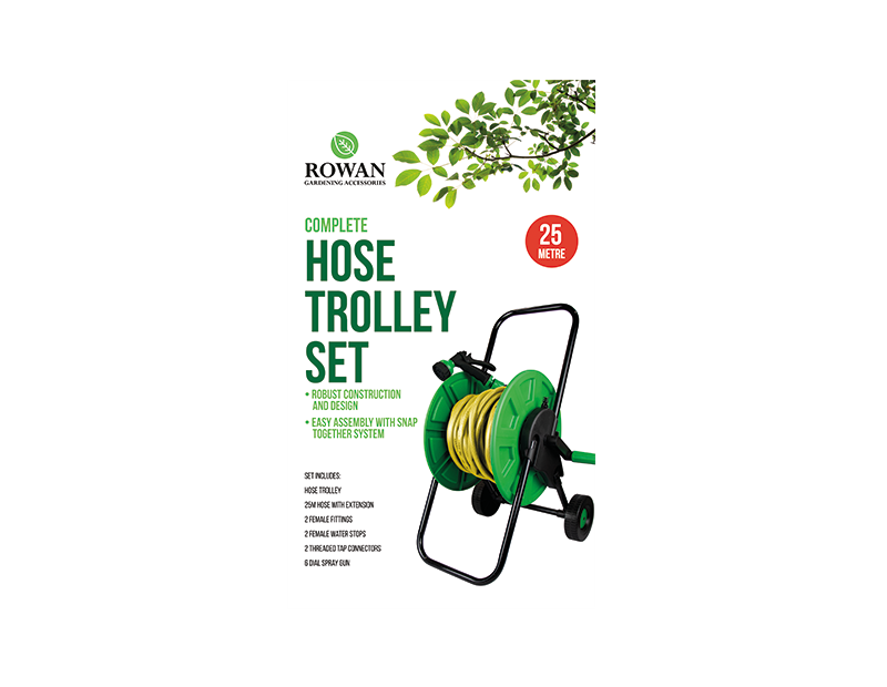 25m Complete Hose Trolley Set