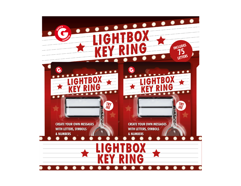 Light Box Keyring With PDQ Light Box Keyring With PDQ