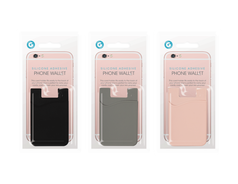Silicone Adhesive Phone Wallet With PDQ Silicone Adhesive Phone Wallet With PDQ