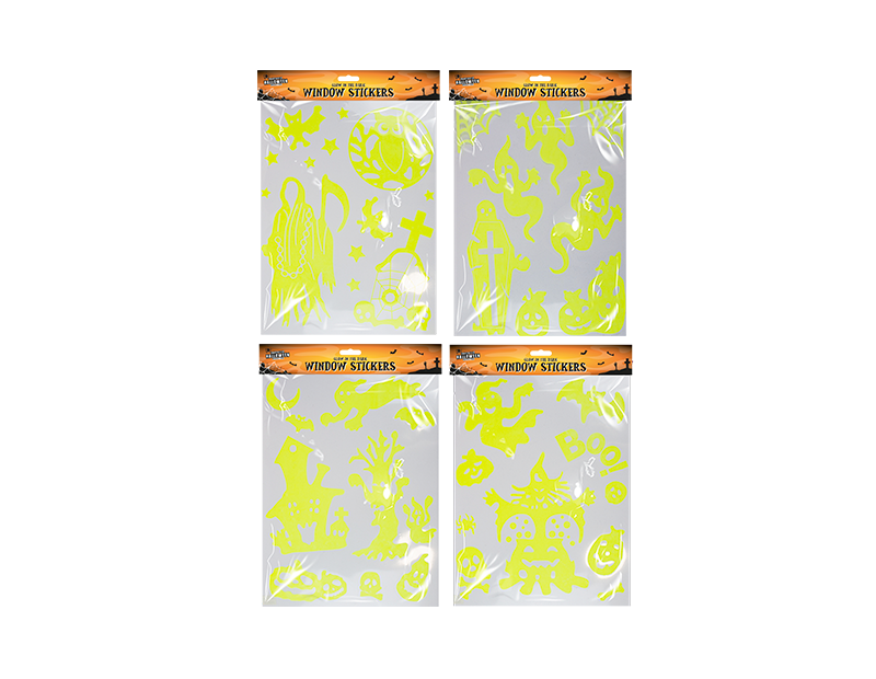 Glow In The Dark Halloween Window Stickers Glow In The Dark Halloween Window Stickers