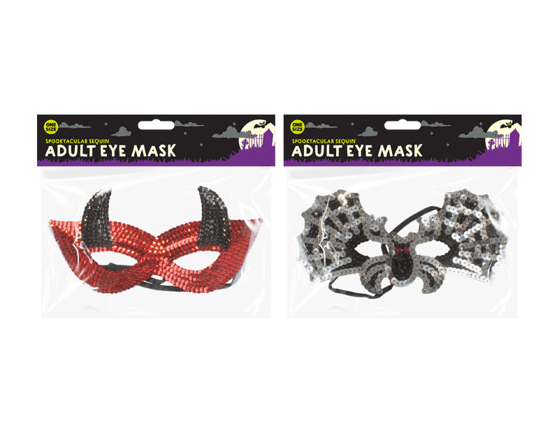 Sequinned Halloween Eye Mask Sequinned Halloween Eye Mask