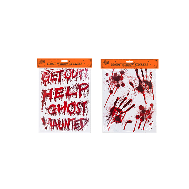 Blood Window Stickers Halloween Bloody Window Stickers