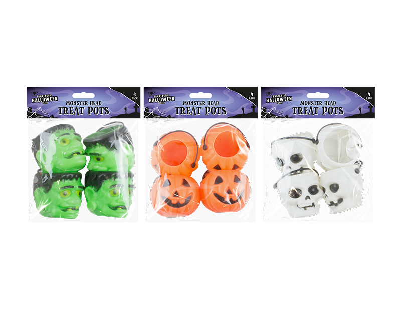 Halloween Treat Pots - 4 Pack Halloween Treat Pots - 4 Pack