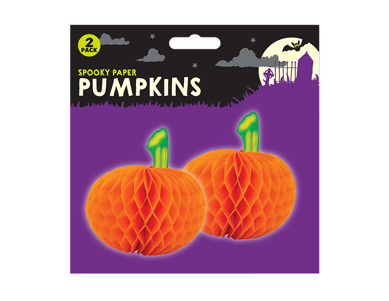 Halloween 3D Pumpkin Decorations - 2 Pack Halloween 3D Pumpkin Decorations - 2 Pack