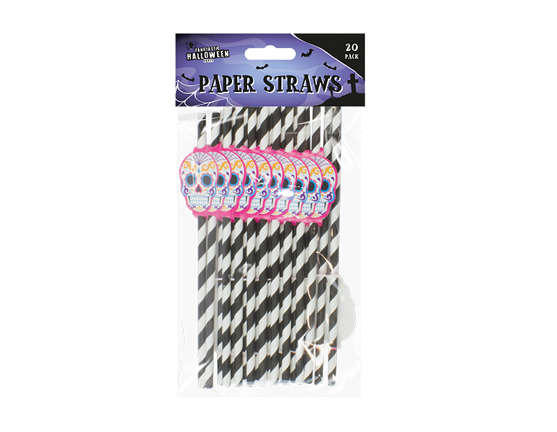 Halloween Paper Straws - 20 Pack Halloween Paper Straws - 20 Pack