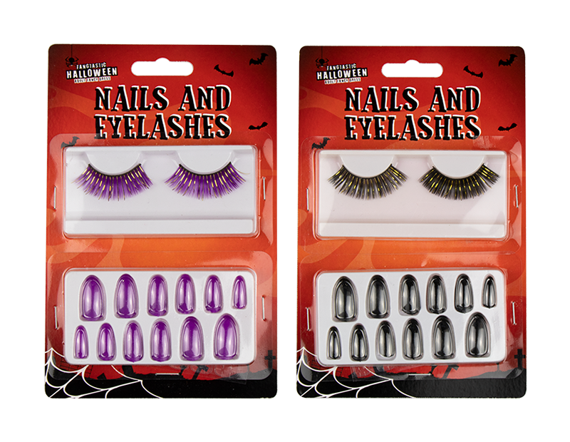 Halloween Nails and Eyelashes Halloween Bewitched Nails and Eyelashes
