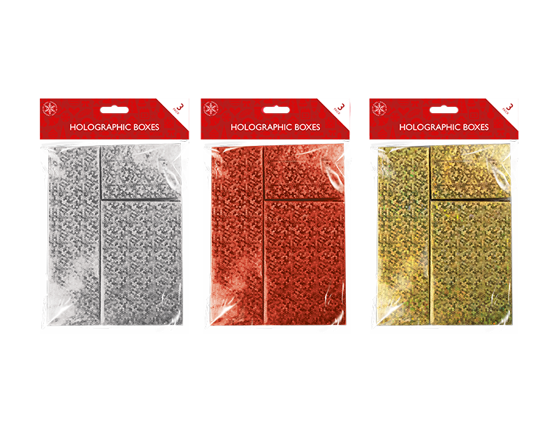Holographic Boxes 3 Pack Holographic Boxes 3 Pack