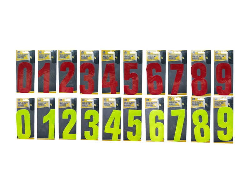 Wheelie Bin Number Stickers Wheelie Bin Number Stickers