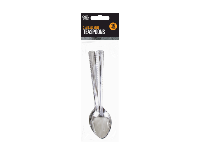 Stainless Steel Teaspoons - 10 Pack