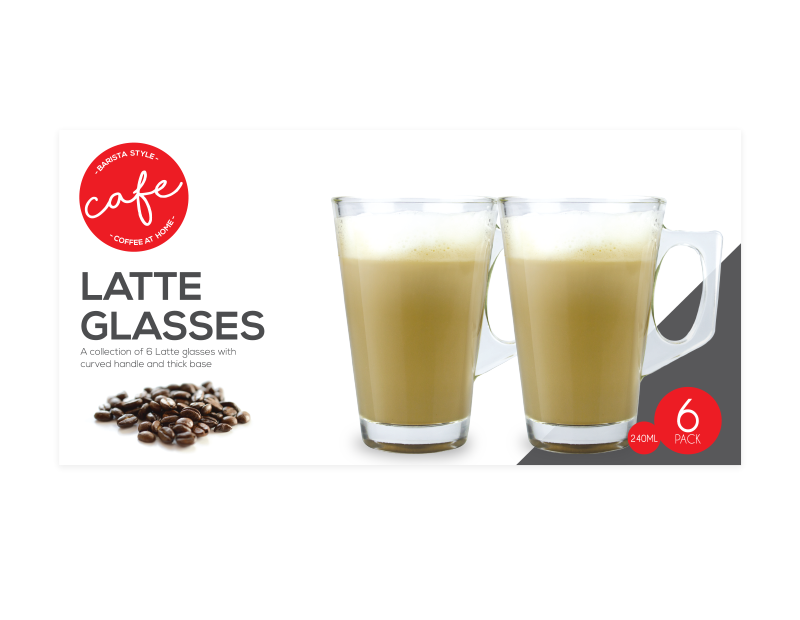 Latte Glasses - 6 Pack Latte Glasses - 6 Pack