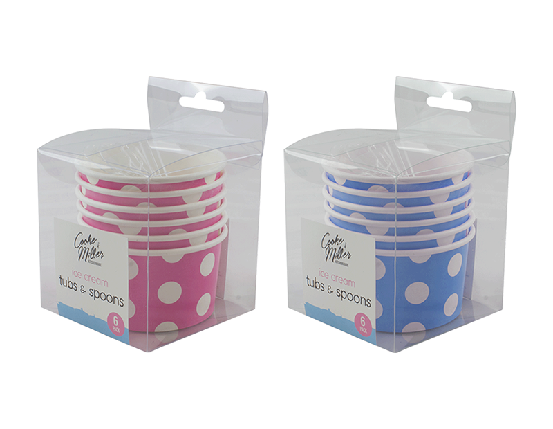 Ice Cream Tubs - 6 Pack Ice Cream Tubs - 6 Pack