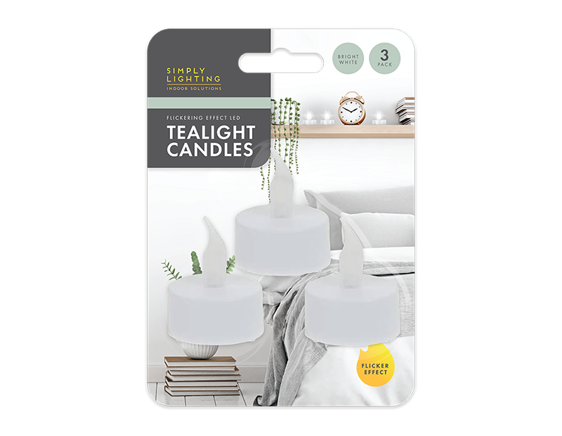 LED Tea Lights - 3 Pack LED Tealights - 3 Pack