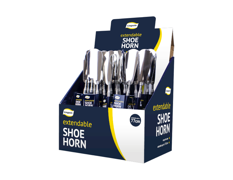 Extendable Shoe Horn With PDQ Extendable Shoe Horn