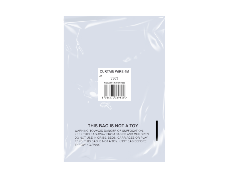 Curtain Wire In Mailing Bag 4m Curtain Wire In Mailing Bag 4m