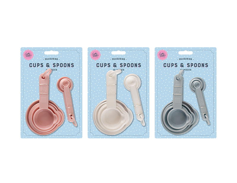 Measuring Cup & Spoon Set - 10 Pack Measuring Cup & Spoon Set - 10 Pack