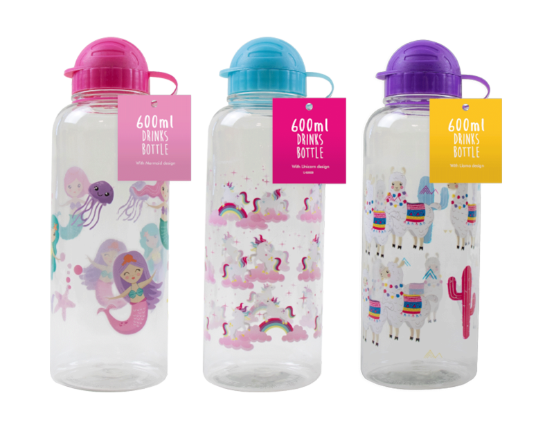 Decorated Drinks Bottle 600ml Decorated Drinks Bottle 600ml