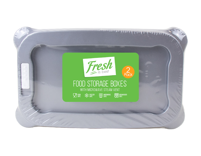 Food Storage Boxes With Vents - 2 Pack Food Storage Boxes With Vents - 2 Pack