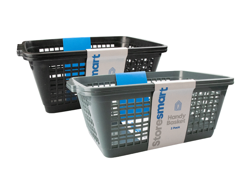 Plastic Handy Basket - 2 Pack Plastic Handy Basket