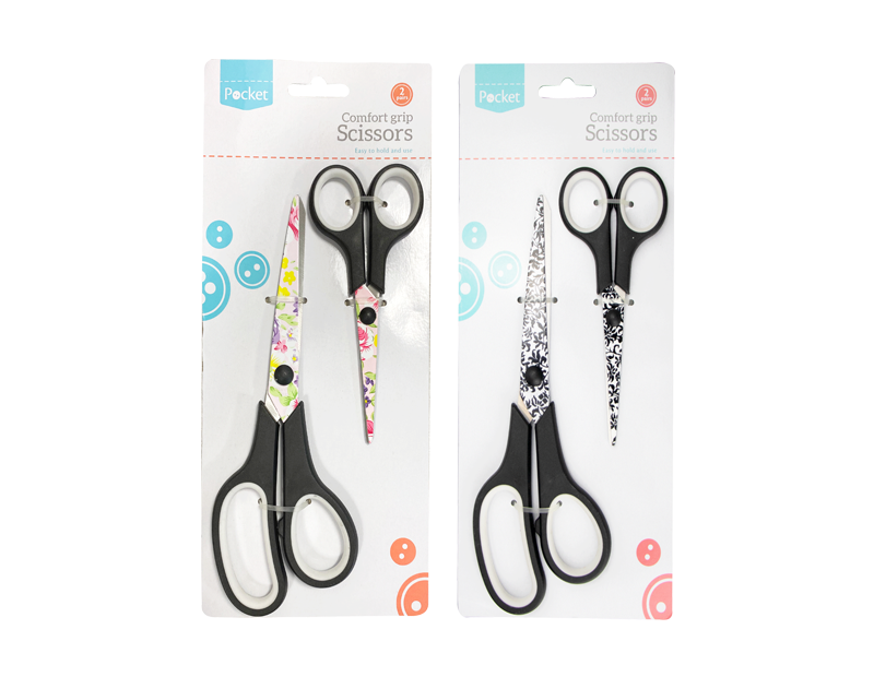 Floral Pattern Scissors - 2 Pack Floral Pattern Scissors - 2 Pack