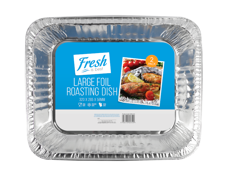Large Foil Roasting Dishes - 2 Pack Large Foil Roasting Dishes - 2 Pack