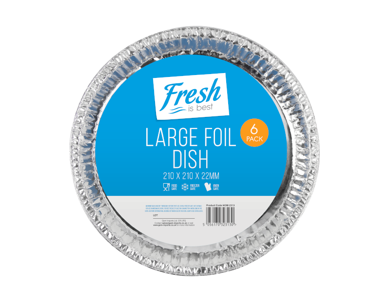 Large Foil Flan Dishes - 6 Pack Large Foil Flan Dishes - 6 Pack