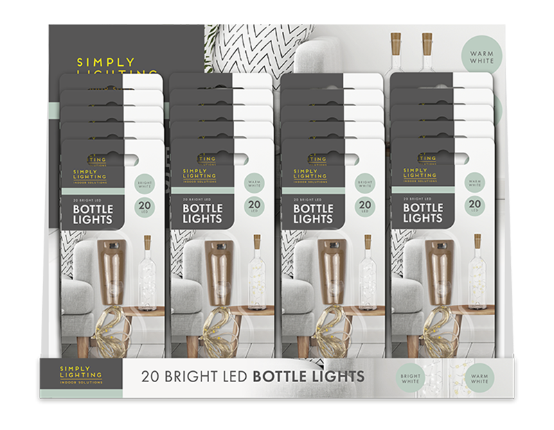 Bottle Top String Lights With PDQ Bottle Top String Lights With PDQ