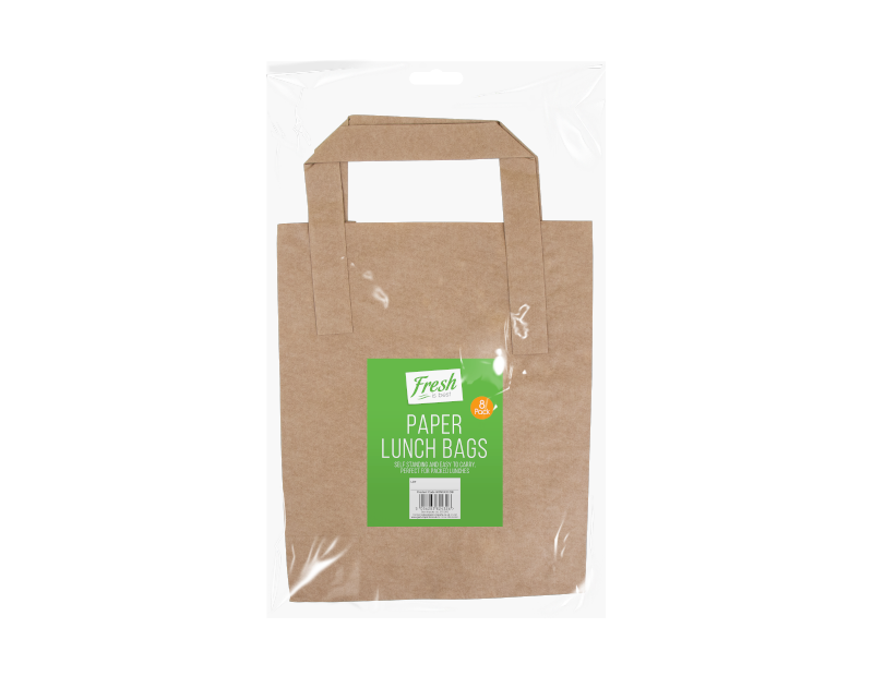 Paper Lunch Bags - 8 Pack