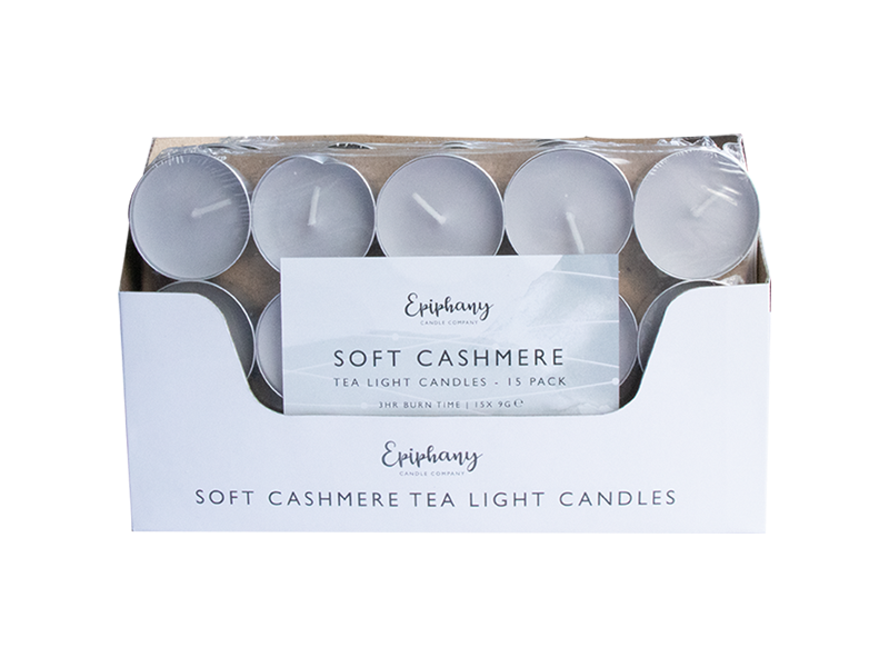 Soft Cashmere Tealights - 15 Pack (With PDQ)