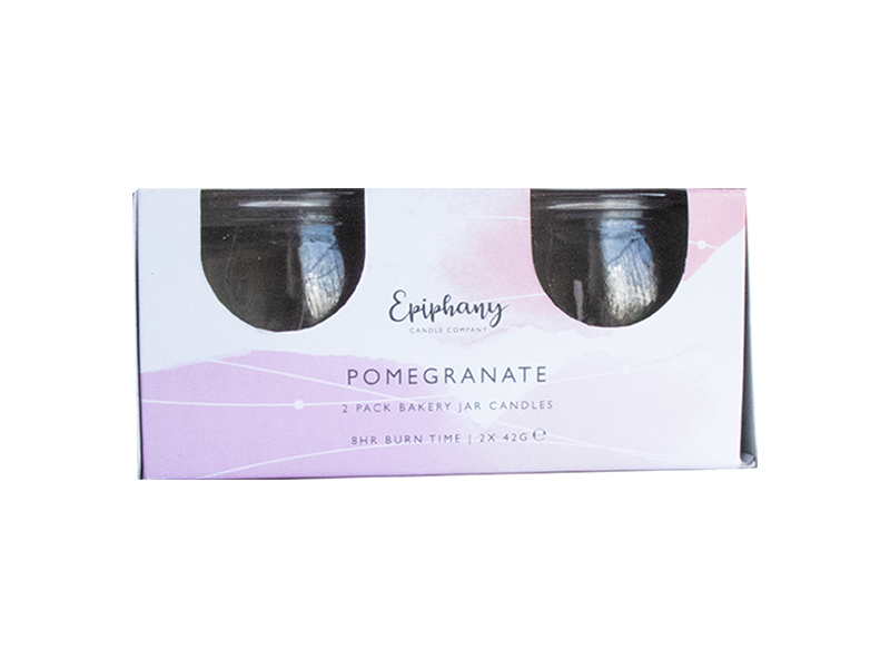 Pomegranate Bakery Jar Candles - 2 Pack