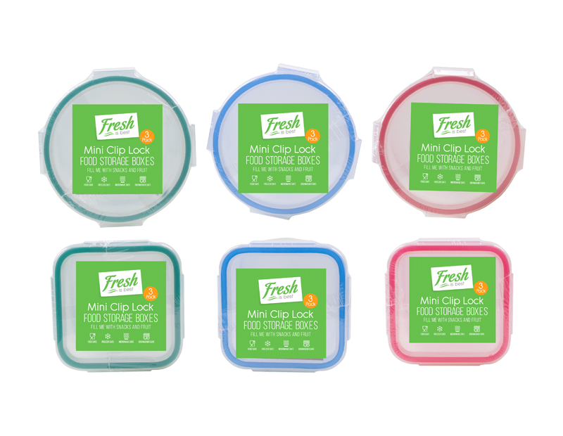Mini Clip Lock Containers - 3 Pack Mini Clip Lock Containers - 3 Pack