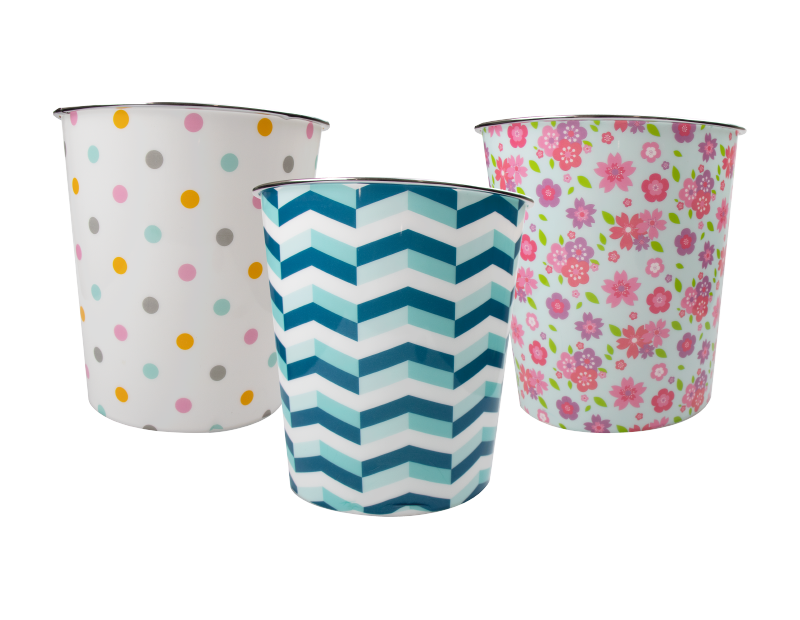 Printed Plastic Waste Bin Printed Plastic Waste Bin