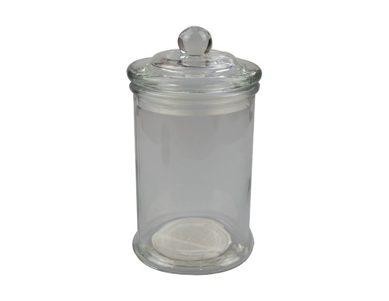 Plain Glass Jar with Lid 650ml