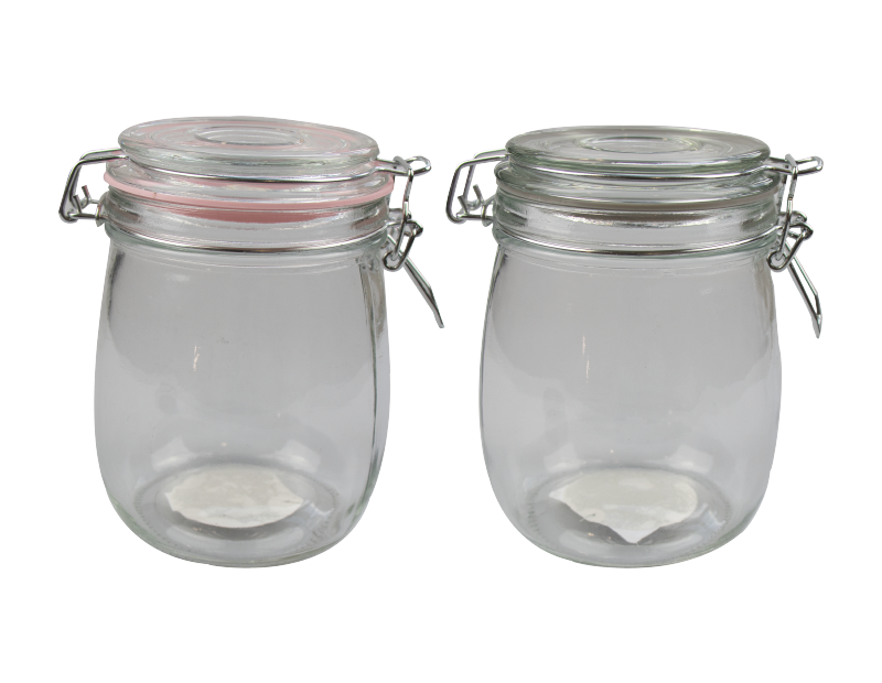 Glass Jar with Clip Top Lid 770ml - Trend Glass Jar with Clip Top Lid 770ml - Trend