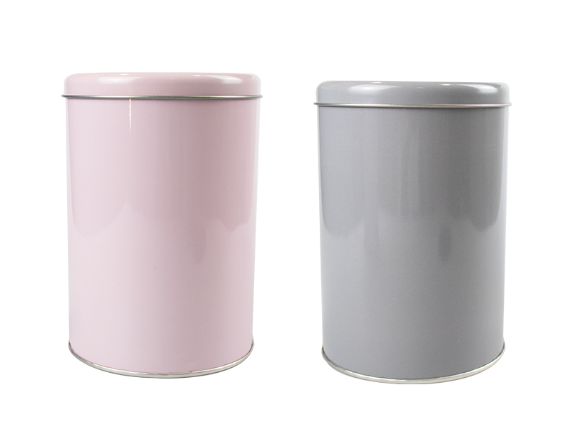 Round Metal Storage Tin With Lid Trend Round Metal Storage Tin With Lid Trend