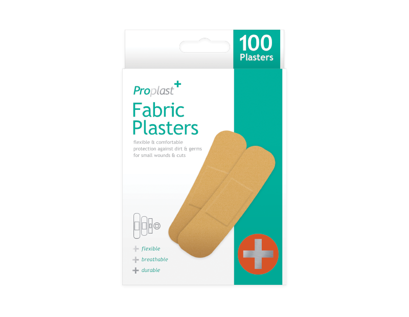 Fabric Plasters - 100 Pack Fabric Plasters - 100 Pack