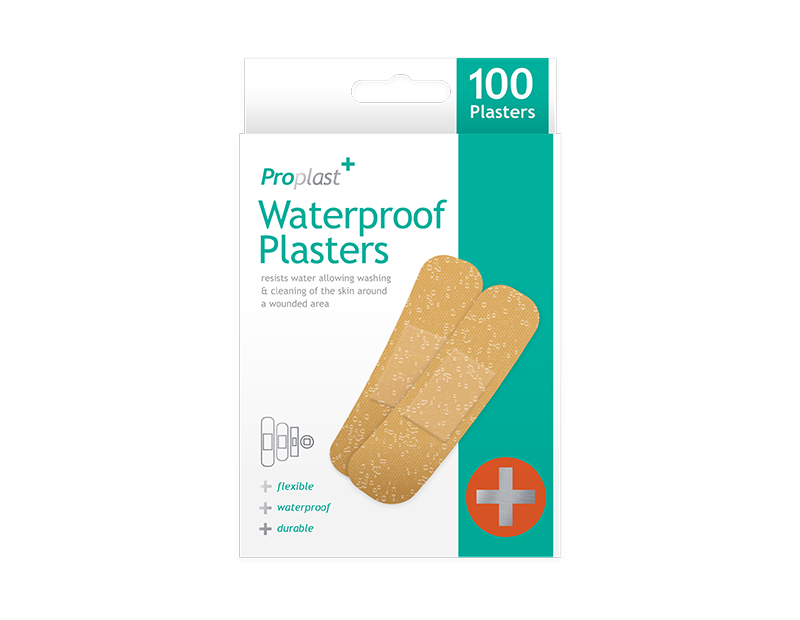 Waterproof Plasters - 100 Pack Waterproof Plasters - 100 Pack