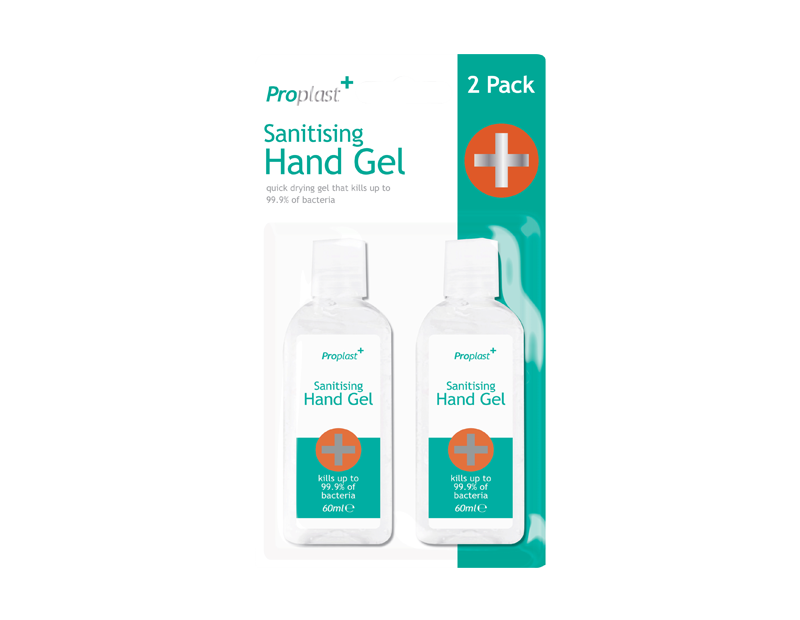Sanitising Hand Gel 60ml - 2 Pack