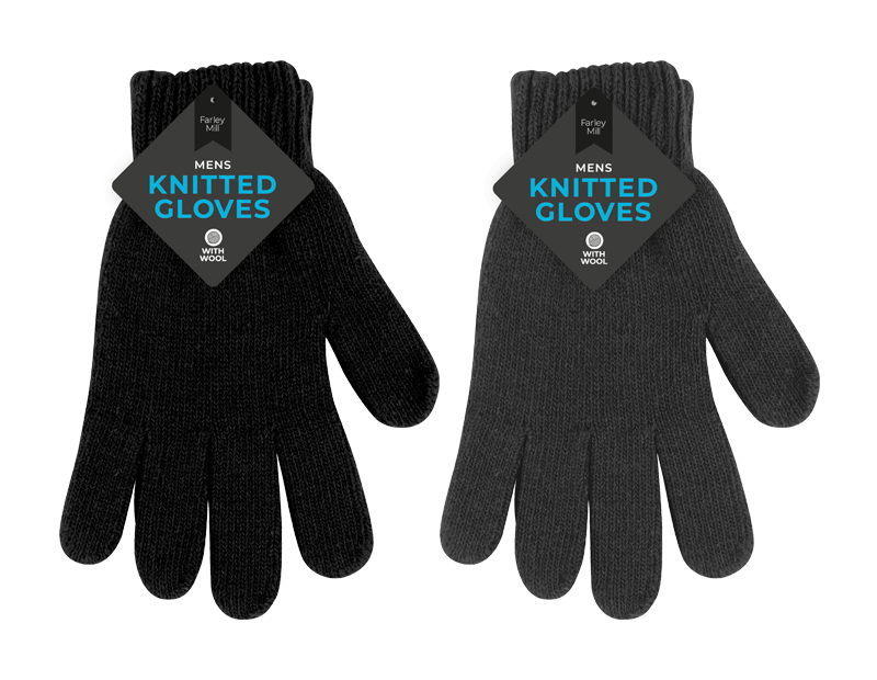 Mens Knitted Wool Gloves Mens Knitted Wool Gloves