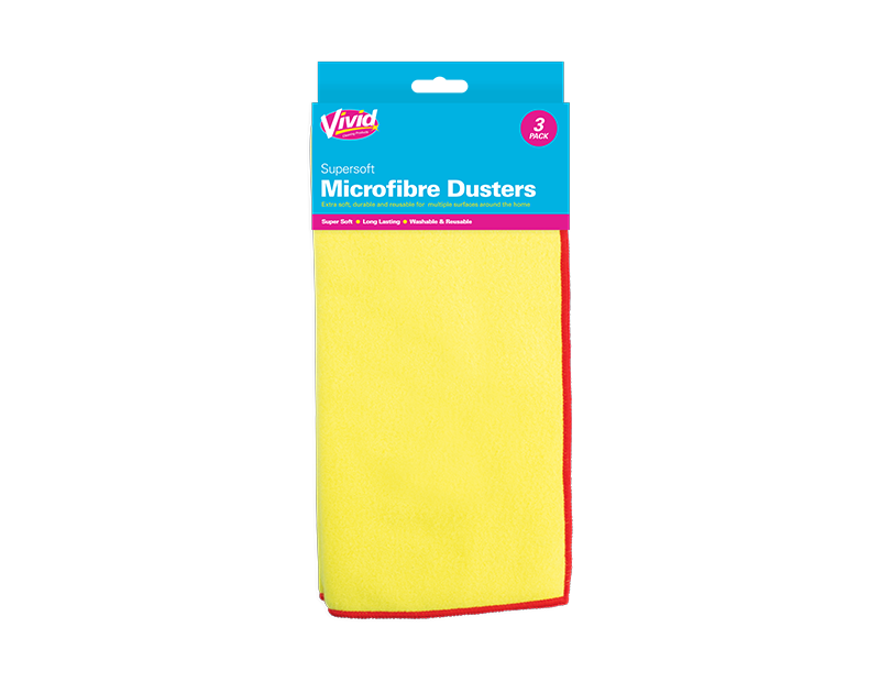 Microfibre Dusters - 3 Pack