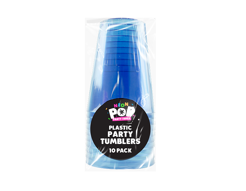 Coloured Plastic Party Tumblers - 10 Pack Coloured Plastic Party Tumblers - 10 Pack