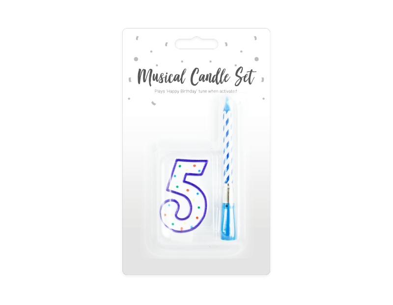 Musical Birthday Candle Set - 2 Piece Musical Birthday Candle Set - 2 Piece