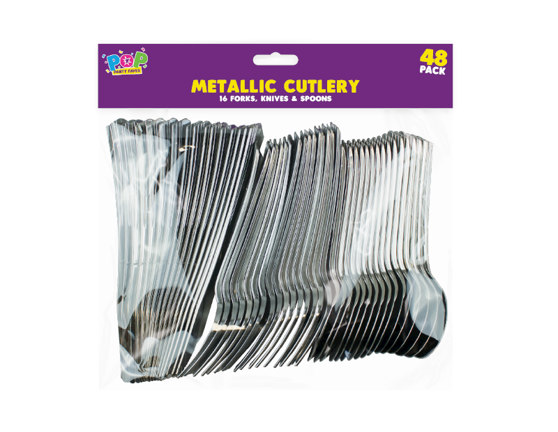 Metallic Cutlery - 48 Pack Metallic Cutlery - 48 Pack