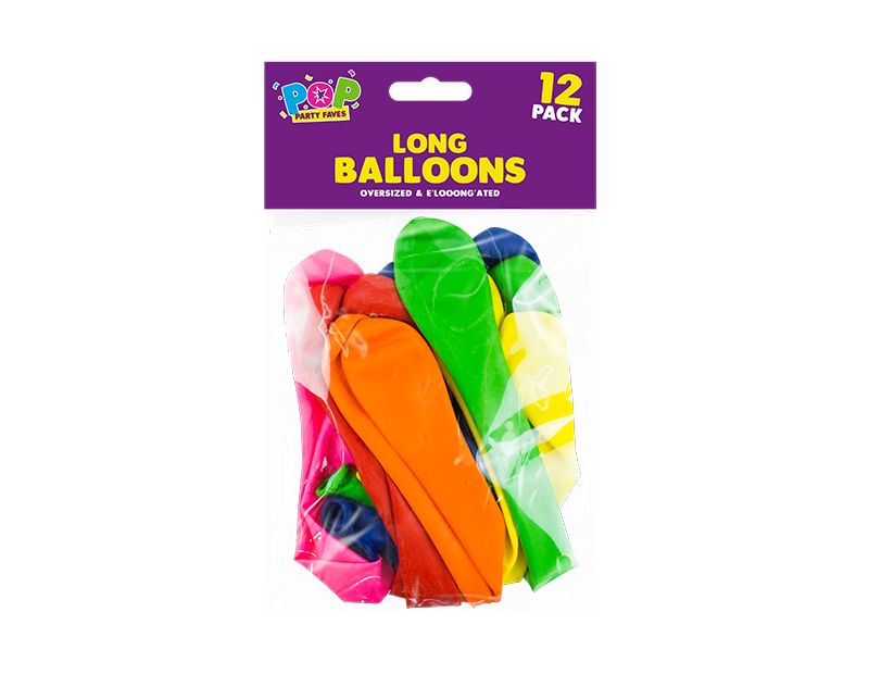 Long Balloons - 12 Pack